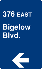 [I-376/Bigelow Blvd. sign]